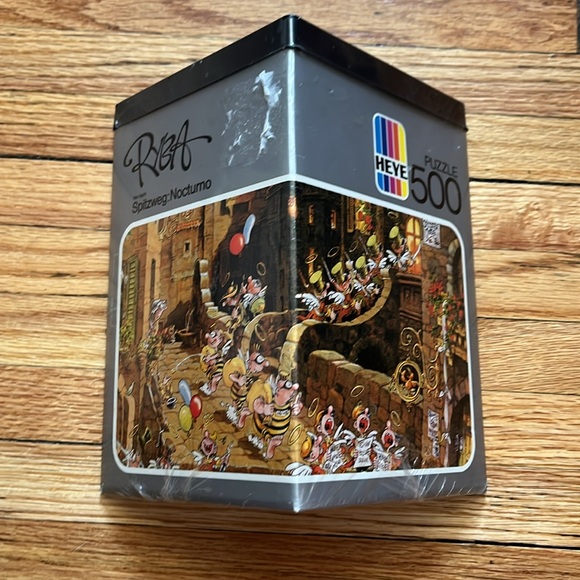 Vintage 1985 Ryba Puzzle New Sealed / Frei Nach Spitzweg Nocturno / 500PC / Heye - Picture 2 of 9